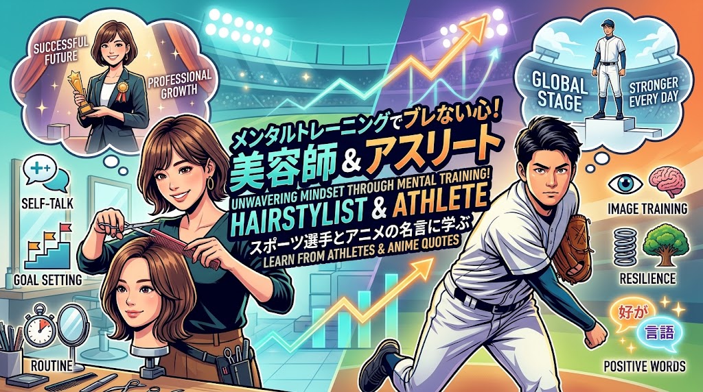 プロスポーツ選手などもしているメンタルトレーニング！美容師なりたいなら必須！美容学生にも